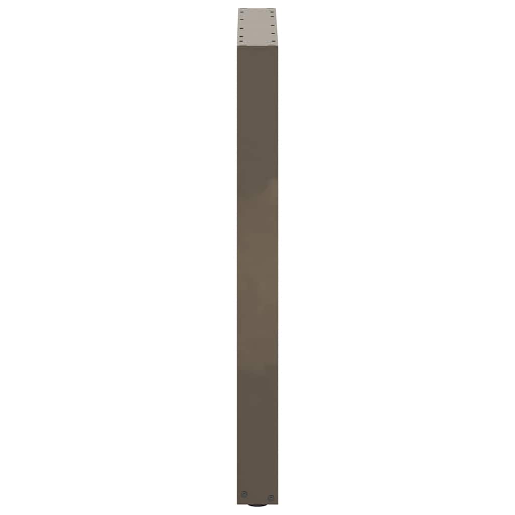 Bar Table Legs U-Shaped 2 pcs Natural Steel 60x(90-91) cm Steel