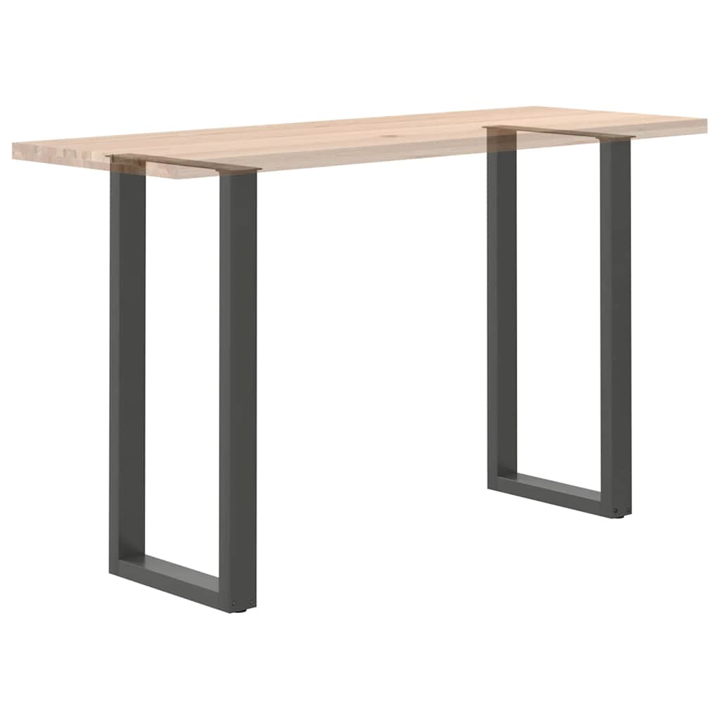 Bar Table Legs U-Shaped 2 pcs Anthracite 40x(100-101) cm Steel