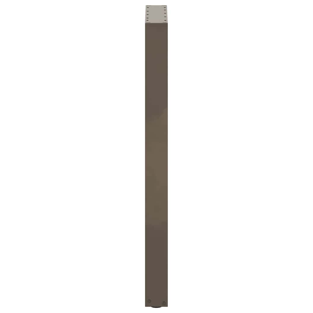 Bar Table Legs U-Shaped 2 pcs Natural Steel 40x(100-101) cm Steel