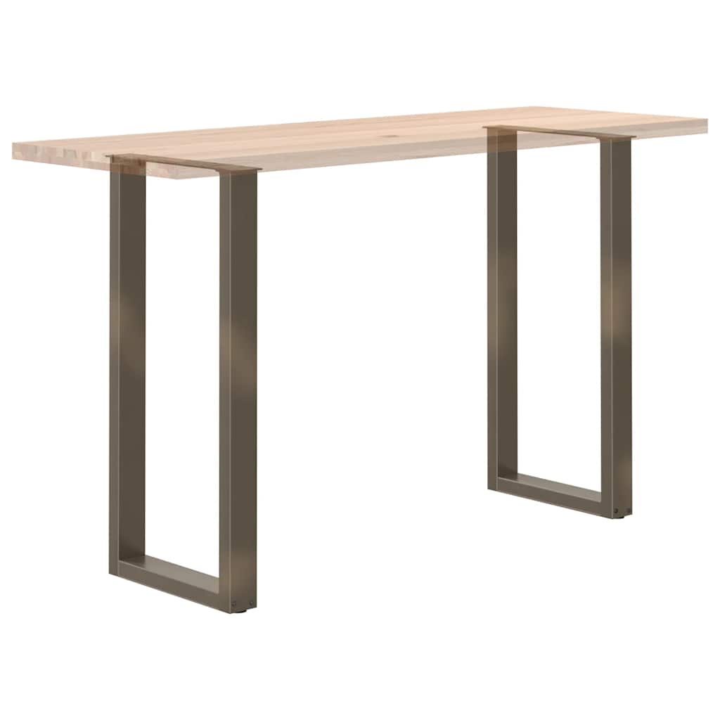 Bar Table Legs U-Shaped 2 pcs Natural Steel 40x(100-101) cm Steel