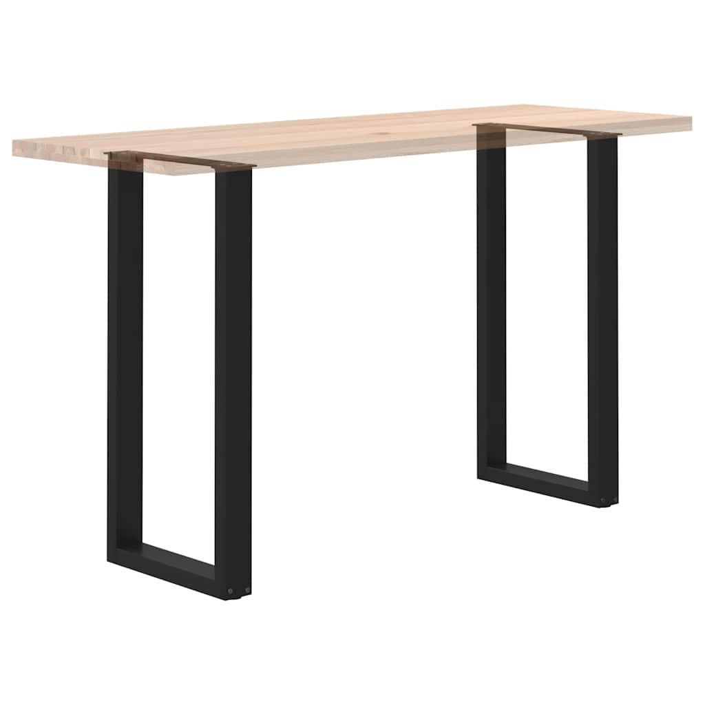 Bar Table Legs U-Shaped 2 pcs Black 50x(100-101) cm Steel