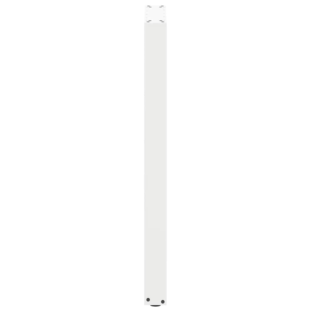 Bar Table Legs U-Shaped 2 pcs White 50x(100-101) cm Steel
