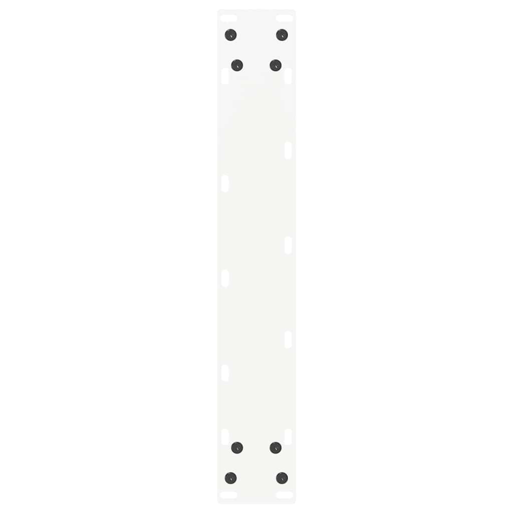 Bar Table Legs U-Shaped 2 pcs White 50x(100-101) cm Steel