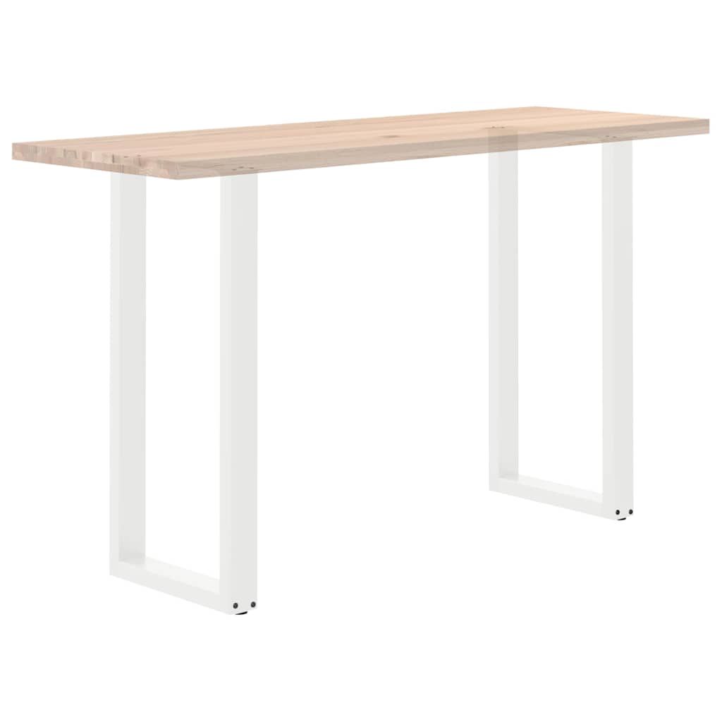 Bar Table Legs U-Shaped 2 pcs White 50x(100-101) cm Steel