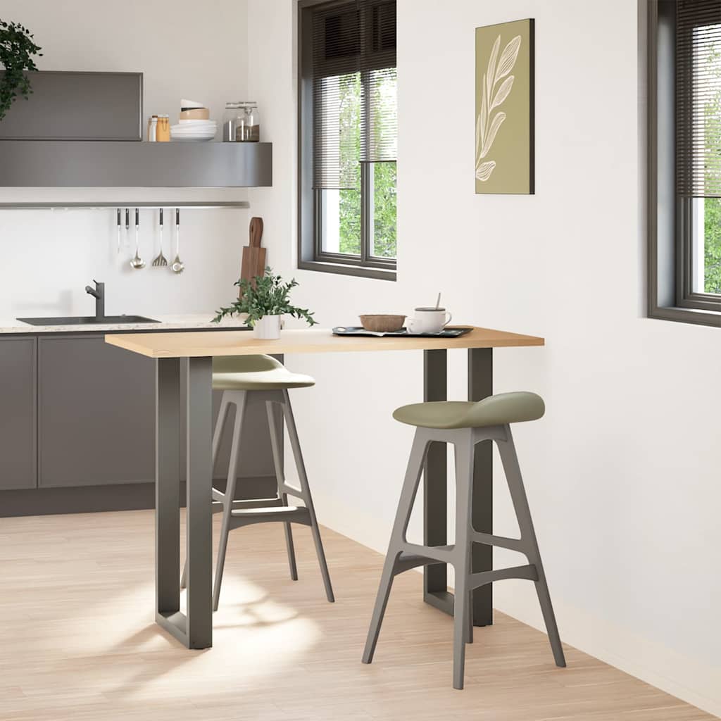 Bar Table Legs U-Shaped 2 pcs Anthracite 50x(100-101) cm Steel