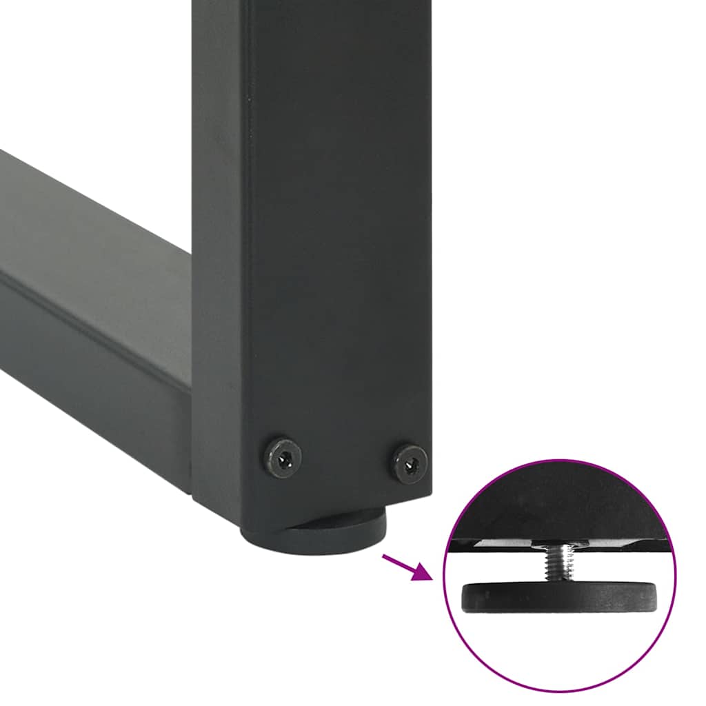 Bar Table Legs U-Shaped 2 pcs Anthracite 50x(100-101) cm Steel