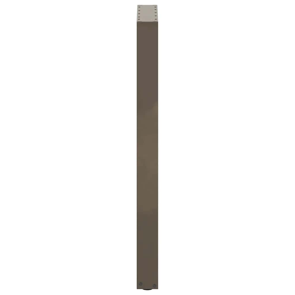 Bar Table Legs U-Shaped 2 pcs Natural Steel 50x(100-101) cm Steel