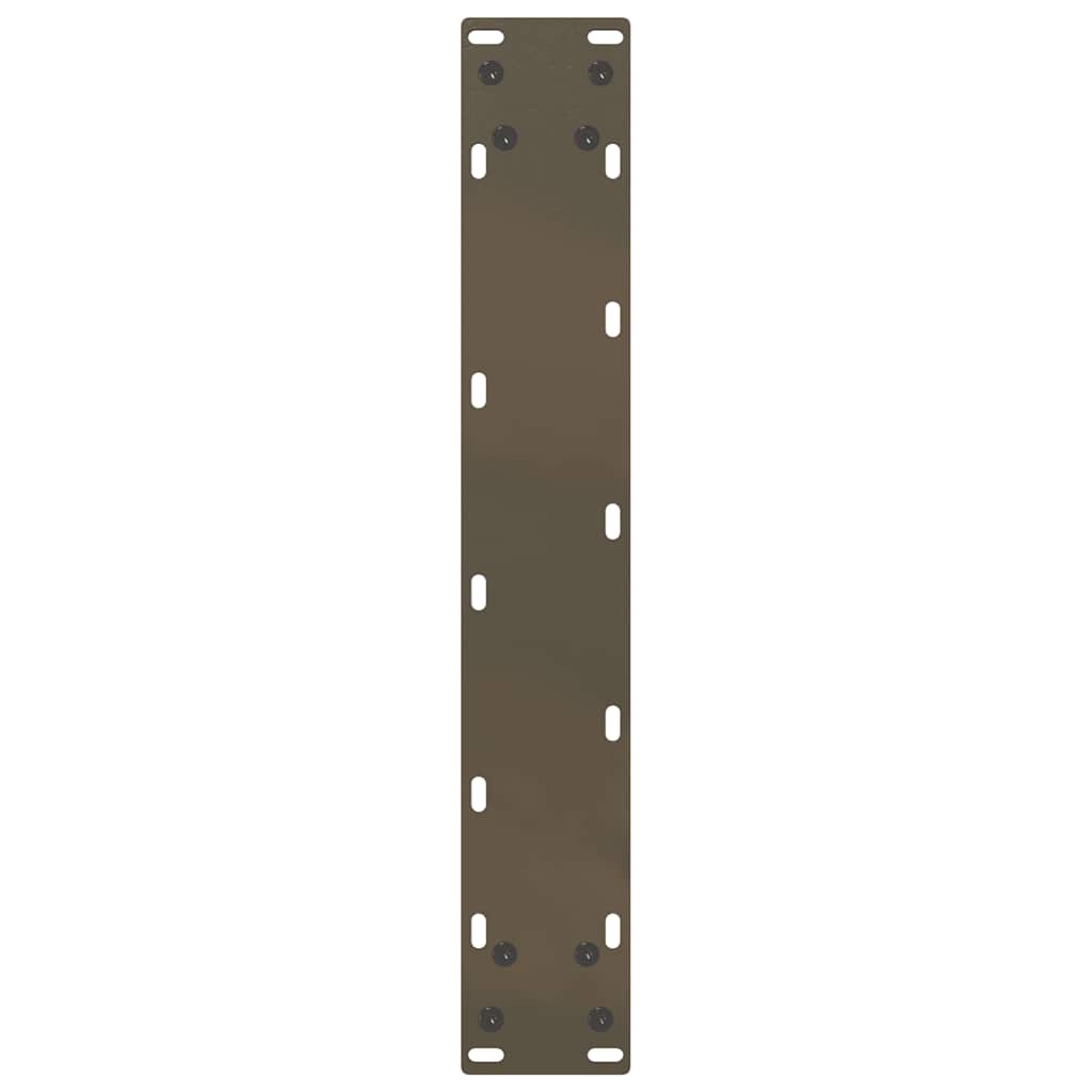 Bar Table Legs U-Shaped 2 pcs Natural Steel 50x(100-101) cm Steel