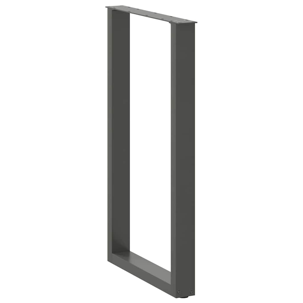 Bar Table Legs U-Shaped 2 pcs Anthracite 60x(100-101) cm Steel