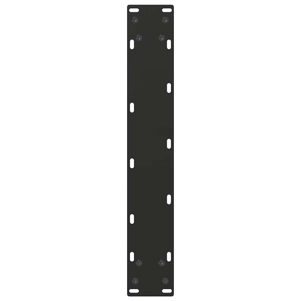 Bar Table Legs U-Shaped 2 pcs Black 40x(110-111) cm Steel