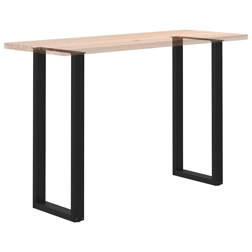 Bar Table Legs U-Shaped 2 pcs Black 40x(110-111) cm Steel