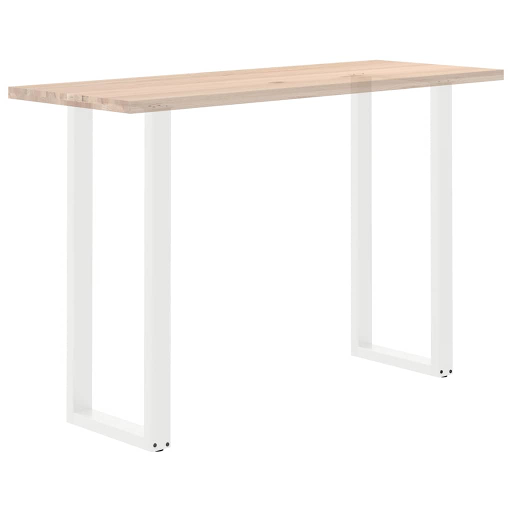 Bar Table Legs U-Shaped 2 pcs White 40x(110-111) cm Steel