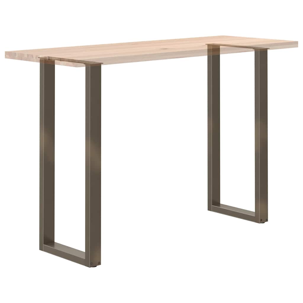 Bar Table Legs U-Shaped 2 pcs Natural Steel 50x(110-111) cm Steel