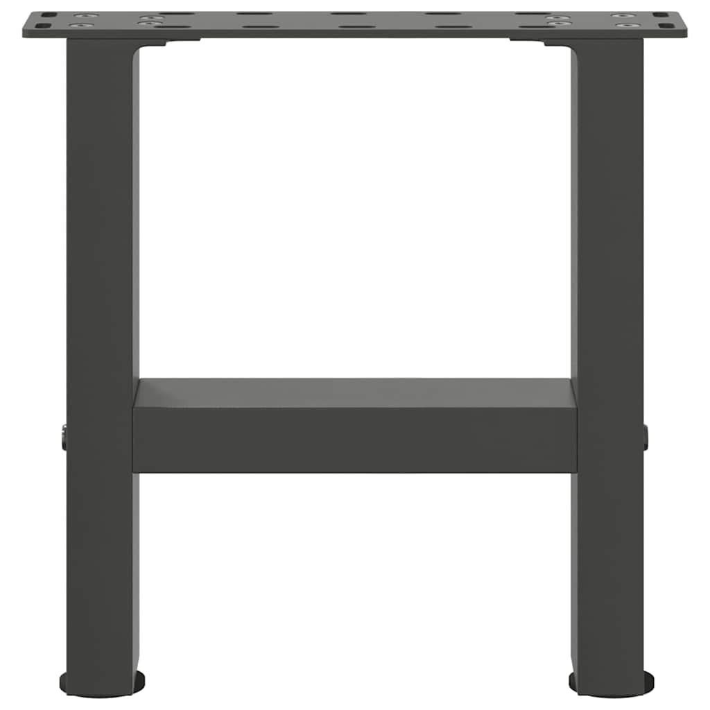 Coffee Table Legs Anthracite 2 pcs 30x(30-31) cm Steel