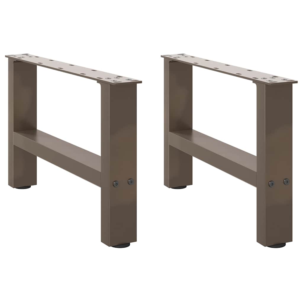Coffee Table Legs Natural Steel 2 pcs 50x(30-31) cm Steel