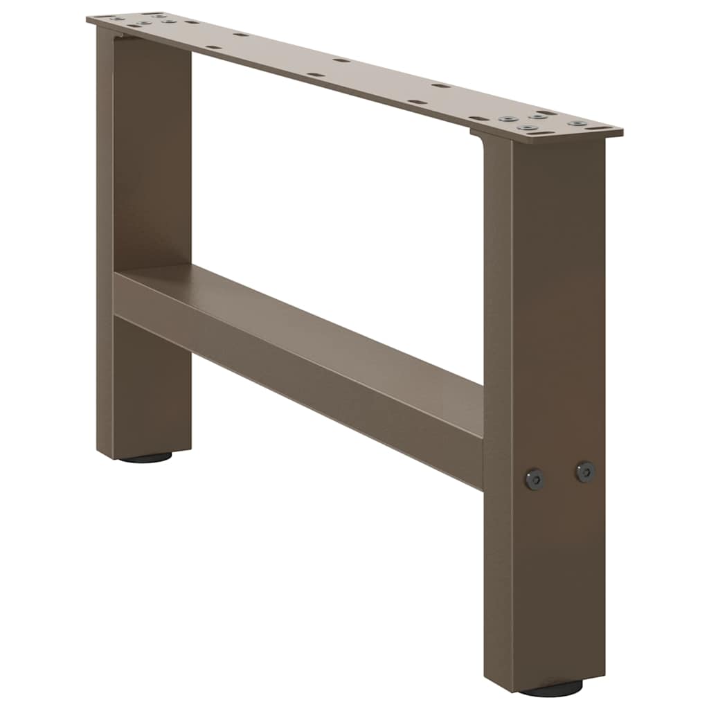 Coffee Table Legs Natural Steel 2 pcs 60x(30-31) cm Steel