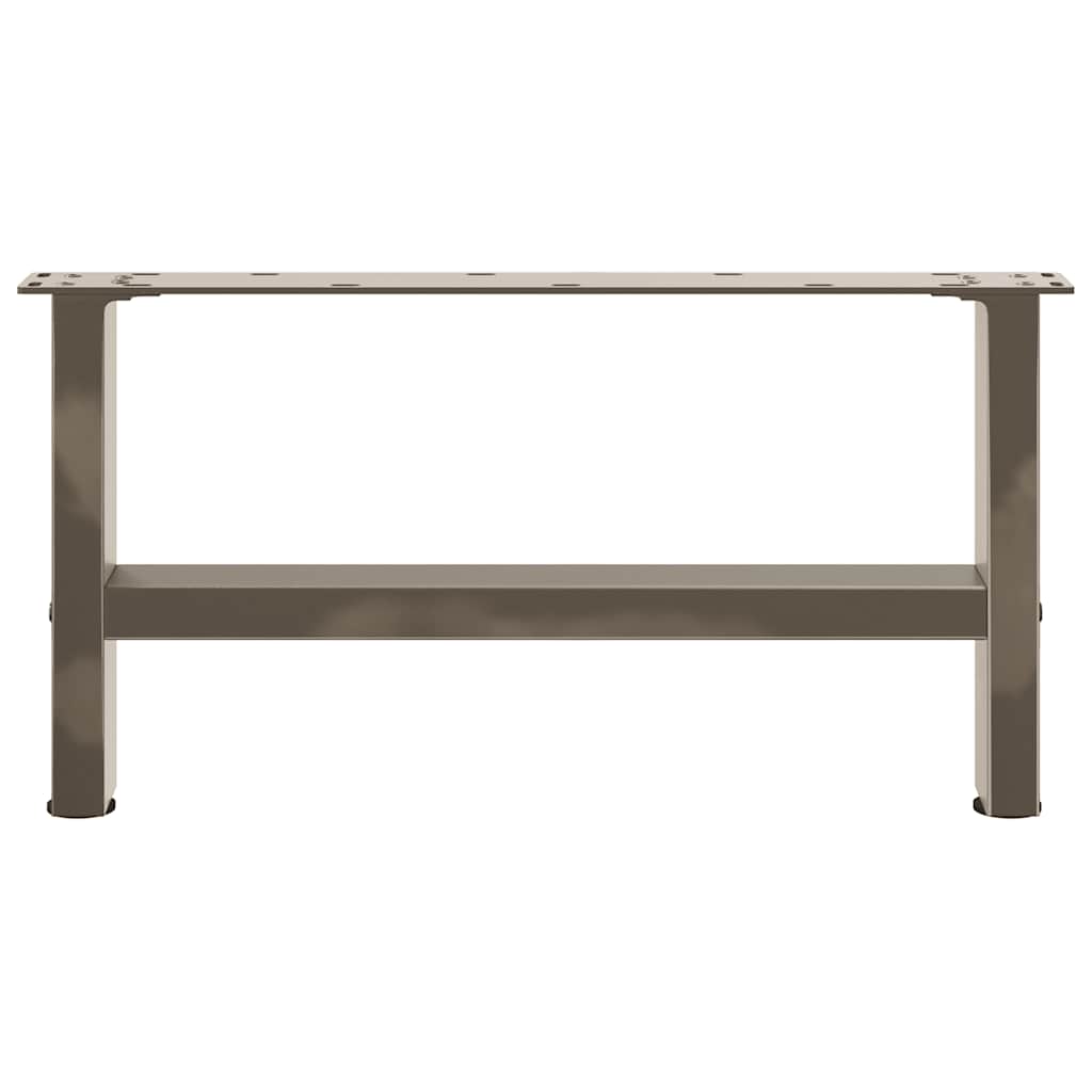 Coffee Table Legs Natural Steel 2 pcs 60x(30-31) cm Steel