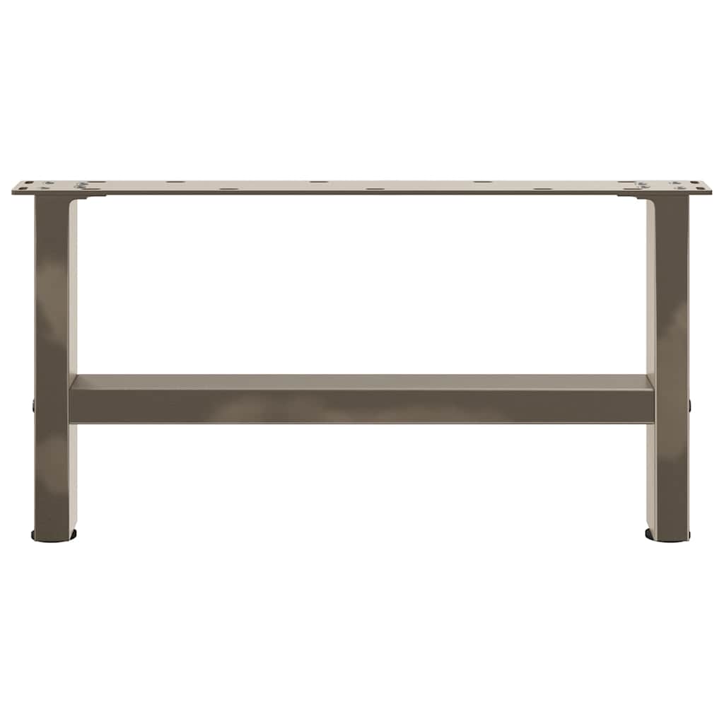 Coffee Table Legs Natural Steel 2 pcs 60x(30-31) cm Steel