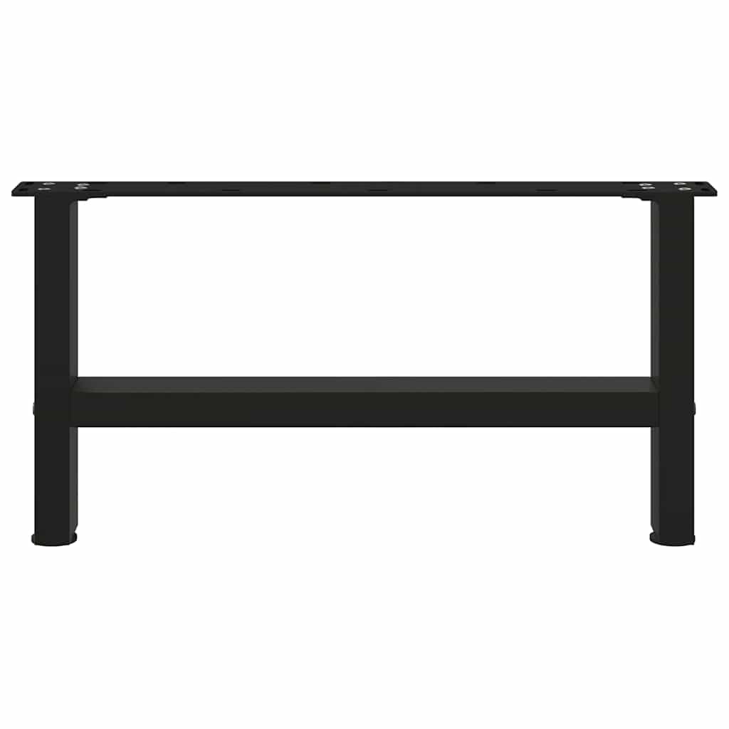 Coffee Table Legs Black 2 pcs 70x(30-31) cm Steel