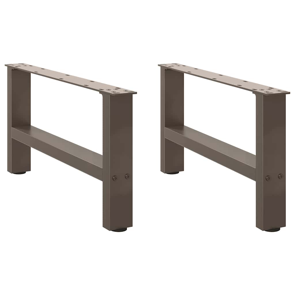 Coffee Table Legs Natural Steel 2 pcs 70x(30-31) cm Steel