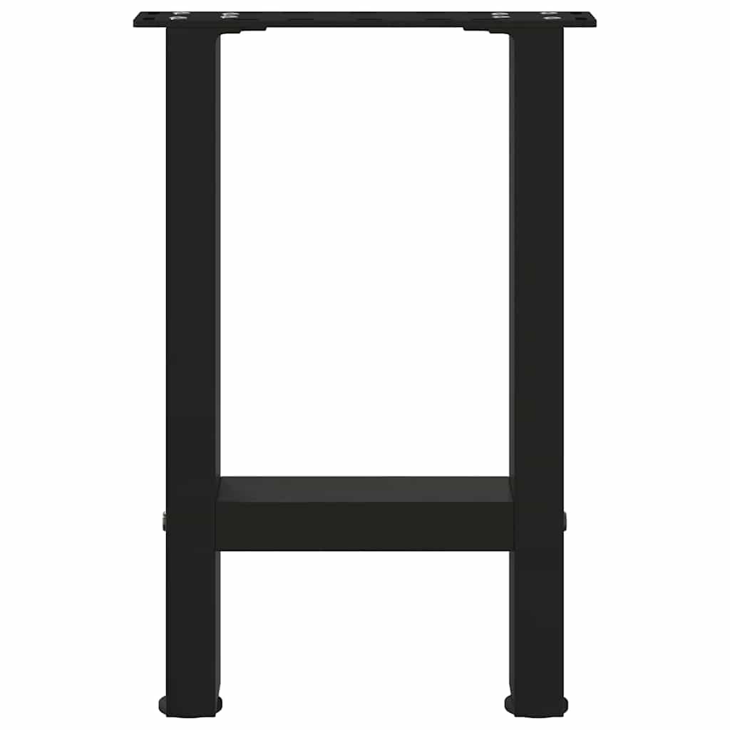 Coffee Table Legs Black 2 pcs 38x(42-43) cm Steel