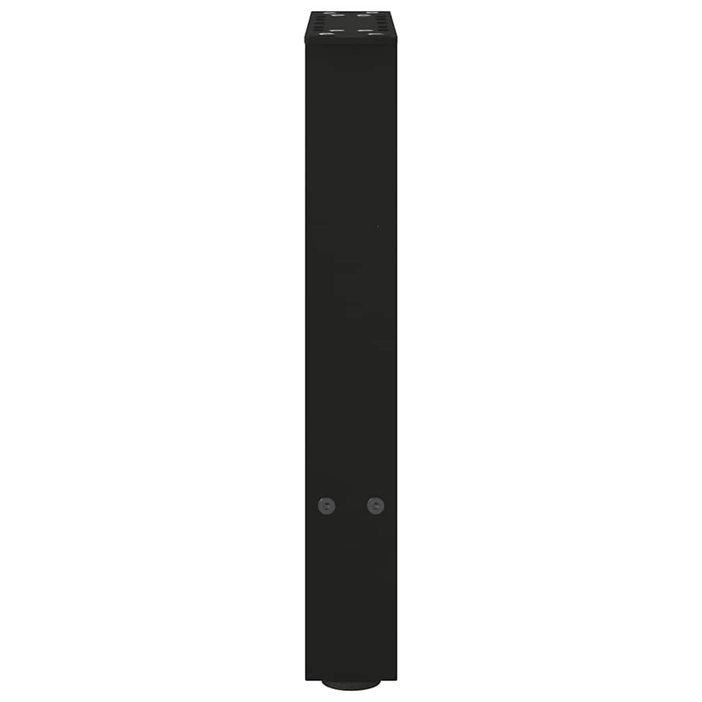 Coffee Table Legs Black 2 pcs 38x(42-43) cm Steel
