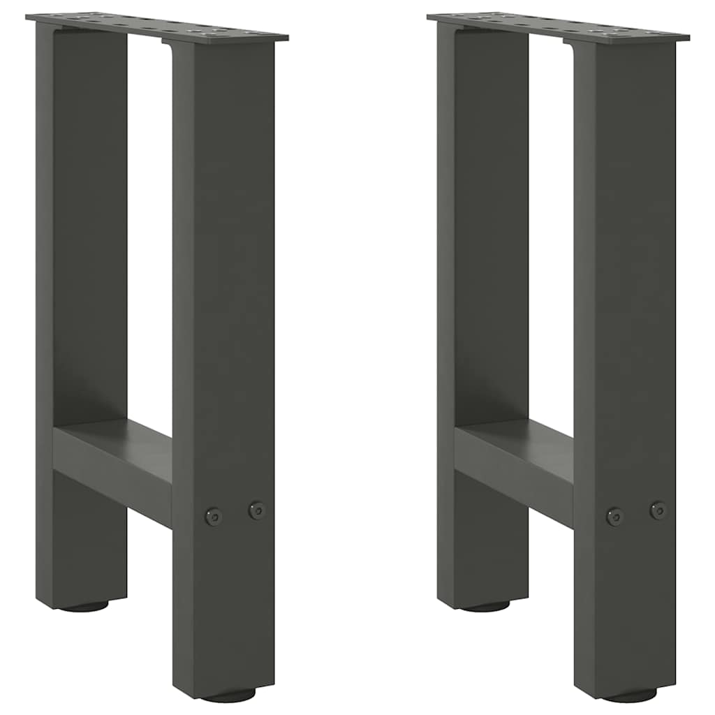 Coffee Table Legs Anthracite 2 pcs 38x(42-43) cm Steel