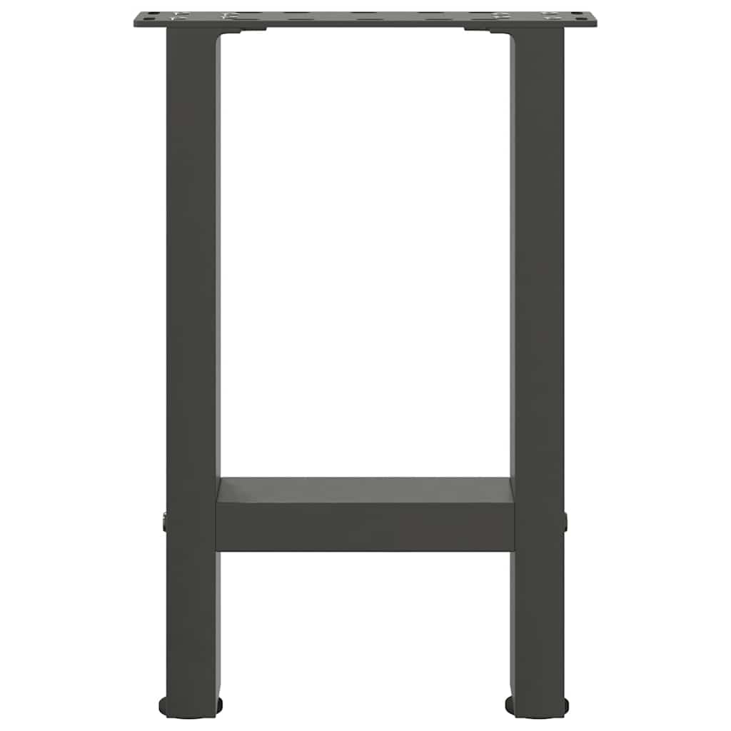 Coffee Table Legs Anthracite 2 pcs 38x(42-43) cm Steel