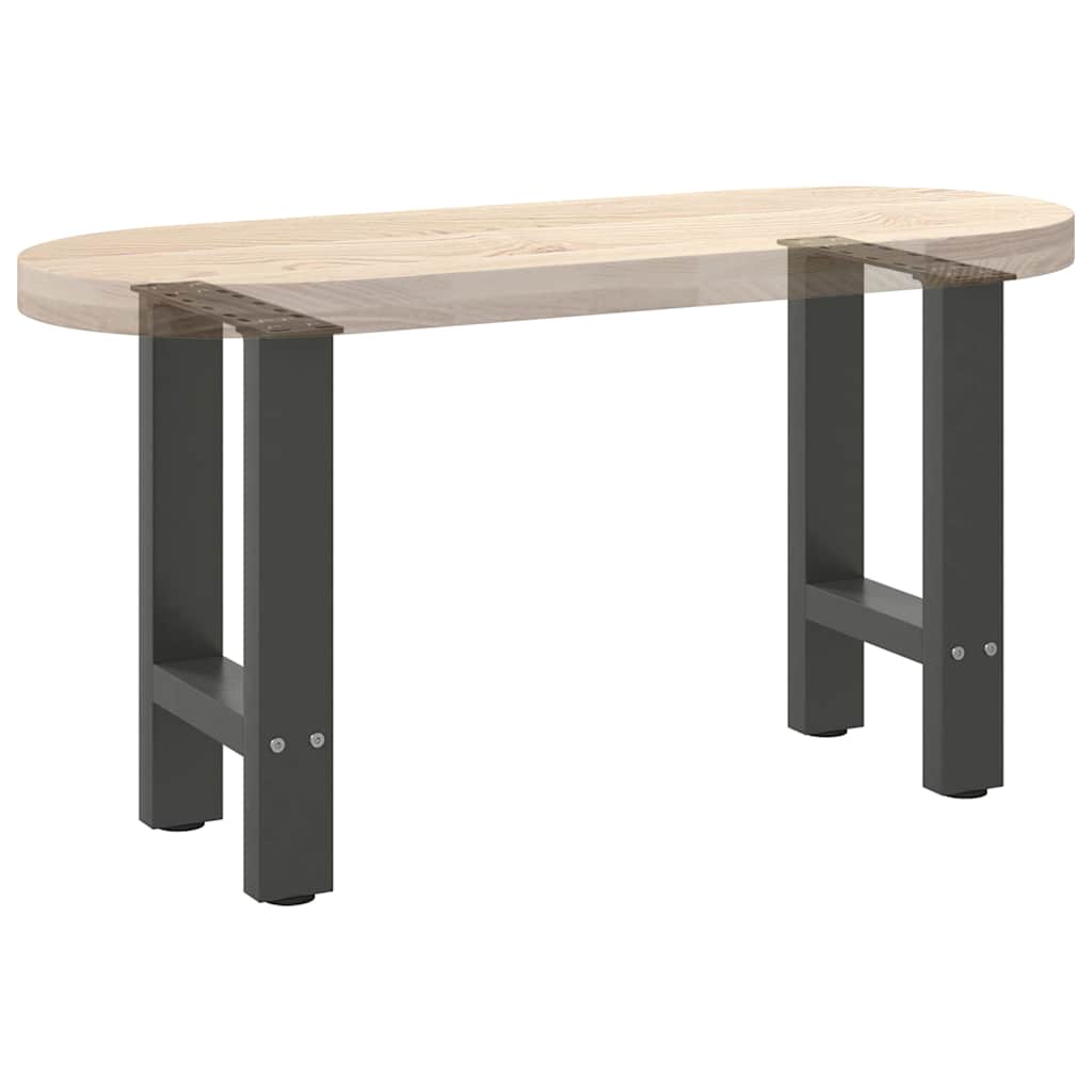 Coffee Table Legs Anthracite 2 pcs 38x(42-43) cm Steel