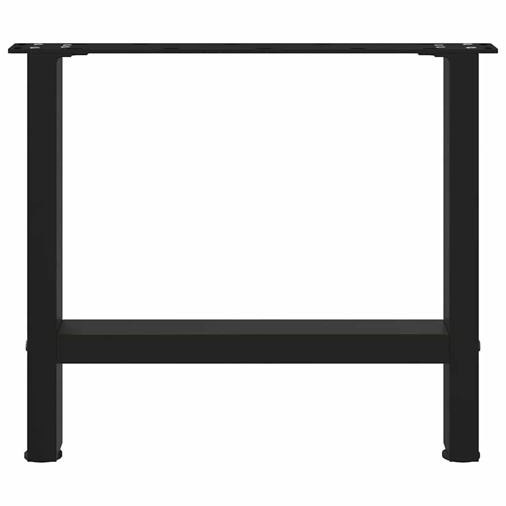 Coffee Table Legs Black 2 pcs 50x(42-43) cm Steel