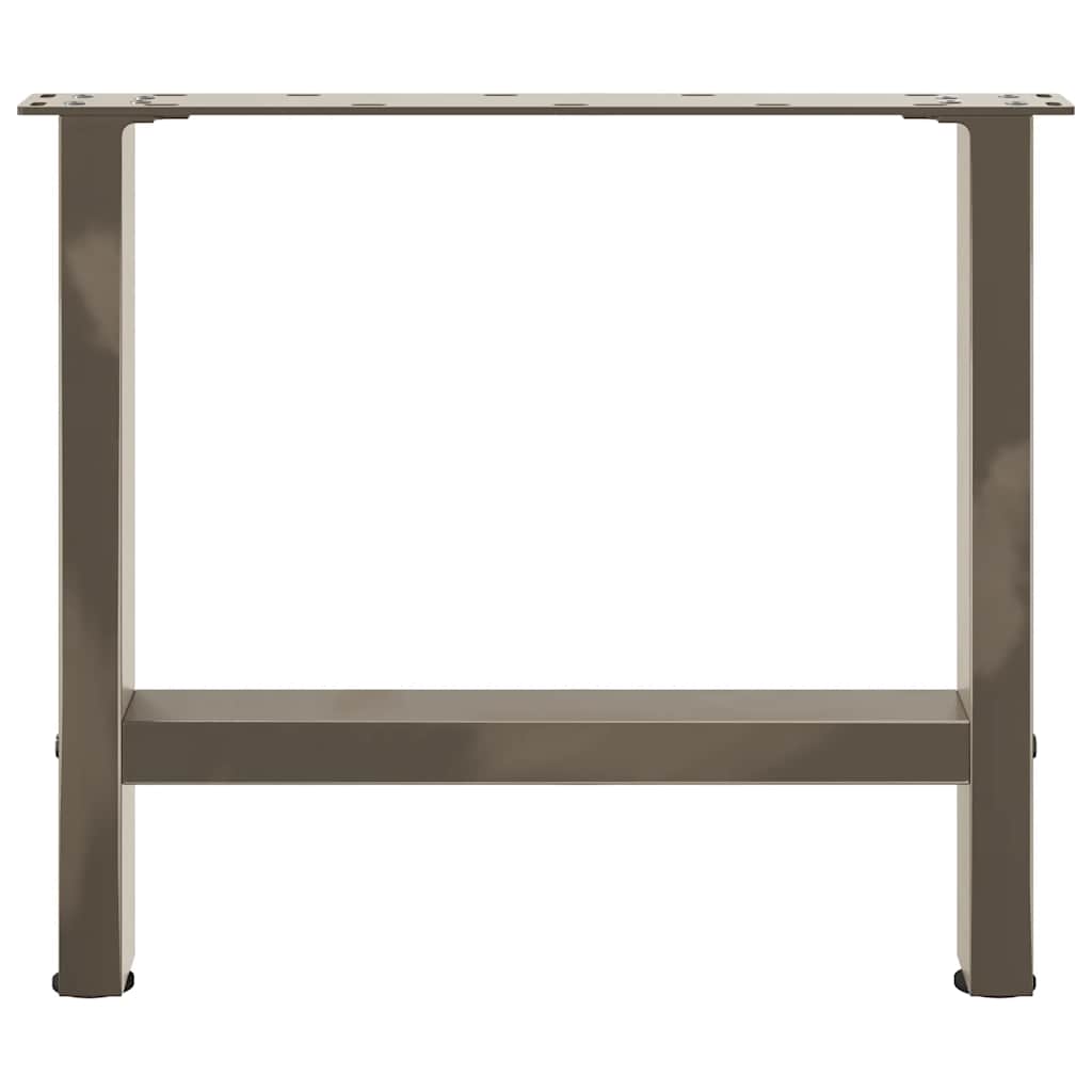 Coffee Table Legs Natural Steel 2 pcs 50x(42-43) cm Steel