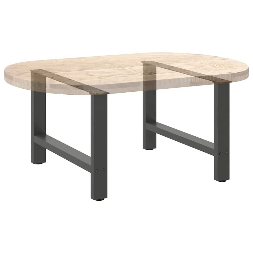 Coffee Table Legs Anthracite 2 pcs 70x(42-43) cm Steel