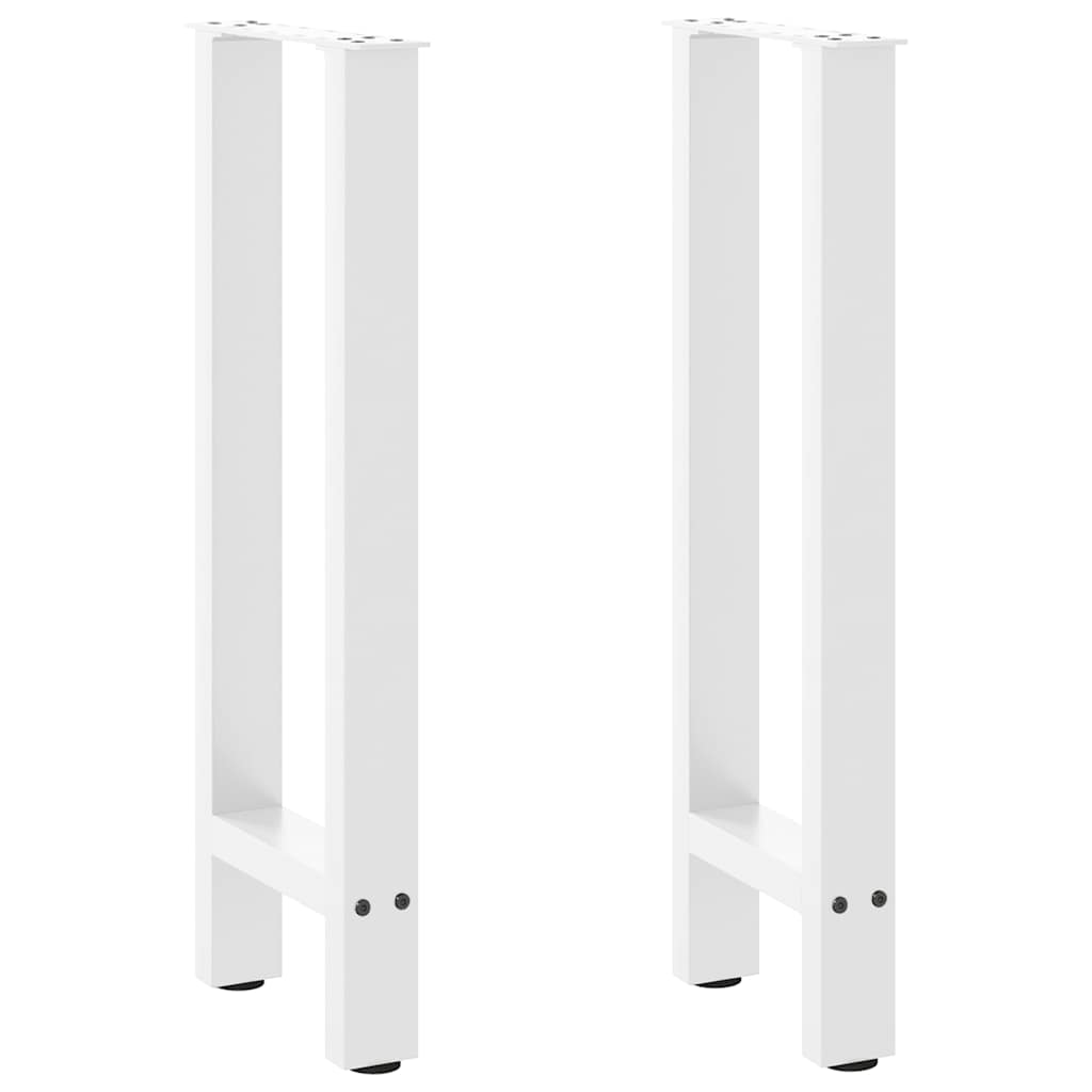 Console Table Legs White 2 pcs 28x(72-73) cm Steel
