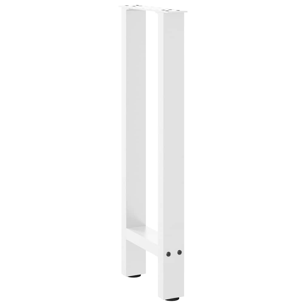 Console Table Legs White 2 pcs 28x(72-73) cm Steel