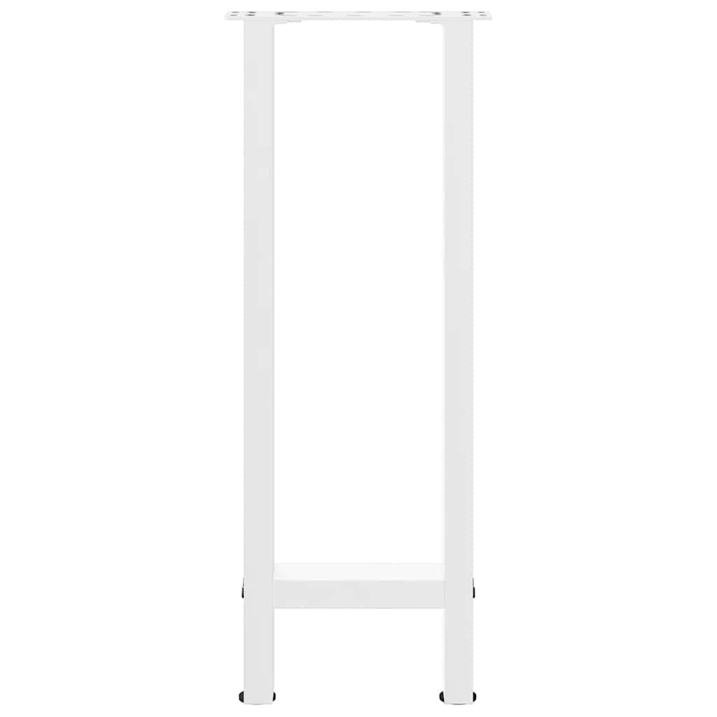 Console Table Legs White 2 pcs 28x(72-73) cm Steel