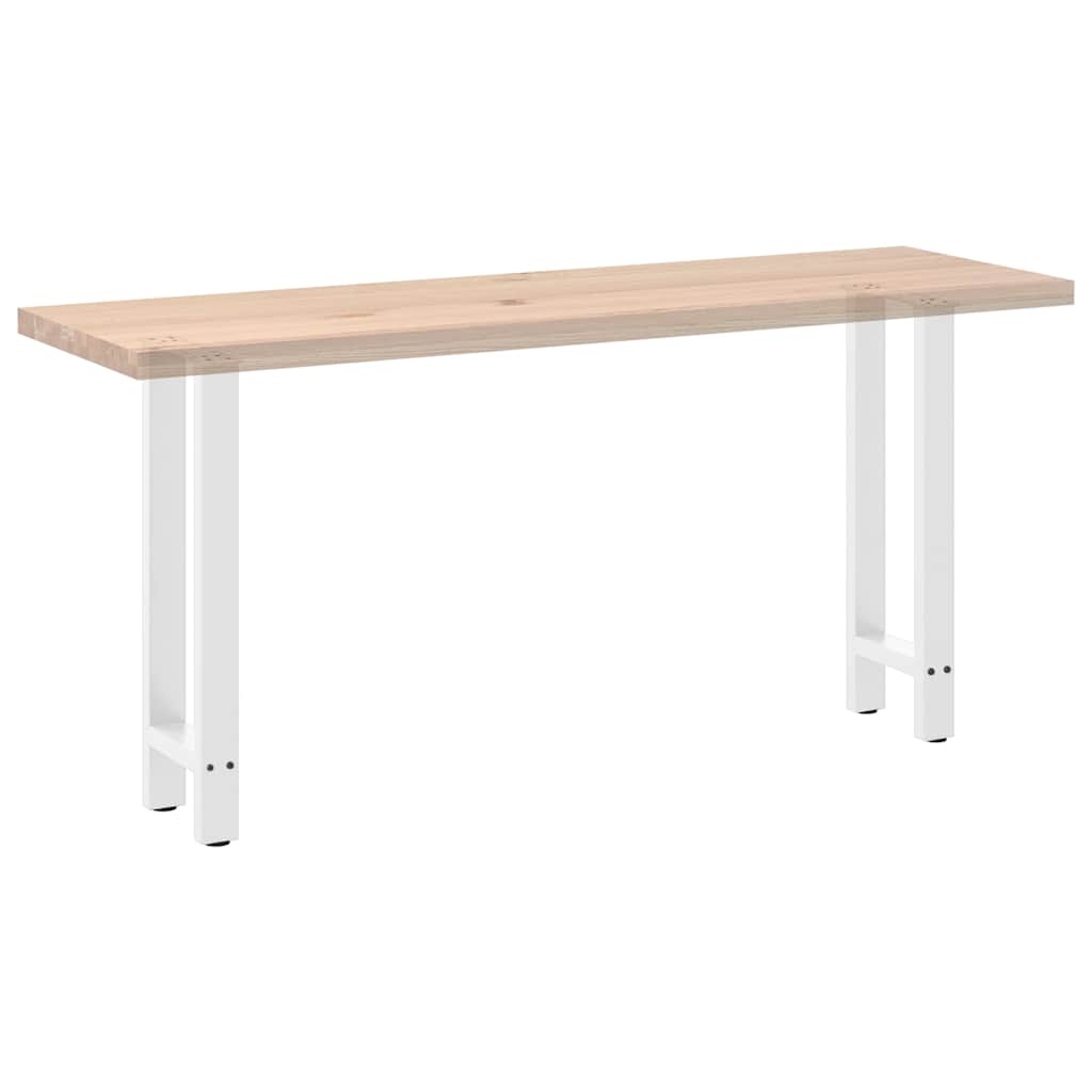 Console Table Legs White 2 pcs 28x(72-73) cm Steel