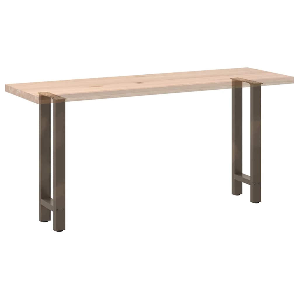 Console Table Legs Natural Steel 2 pcs 28x(72-73) cm Steel