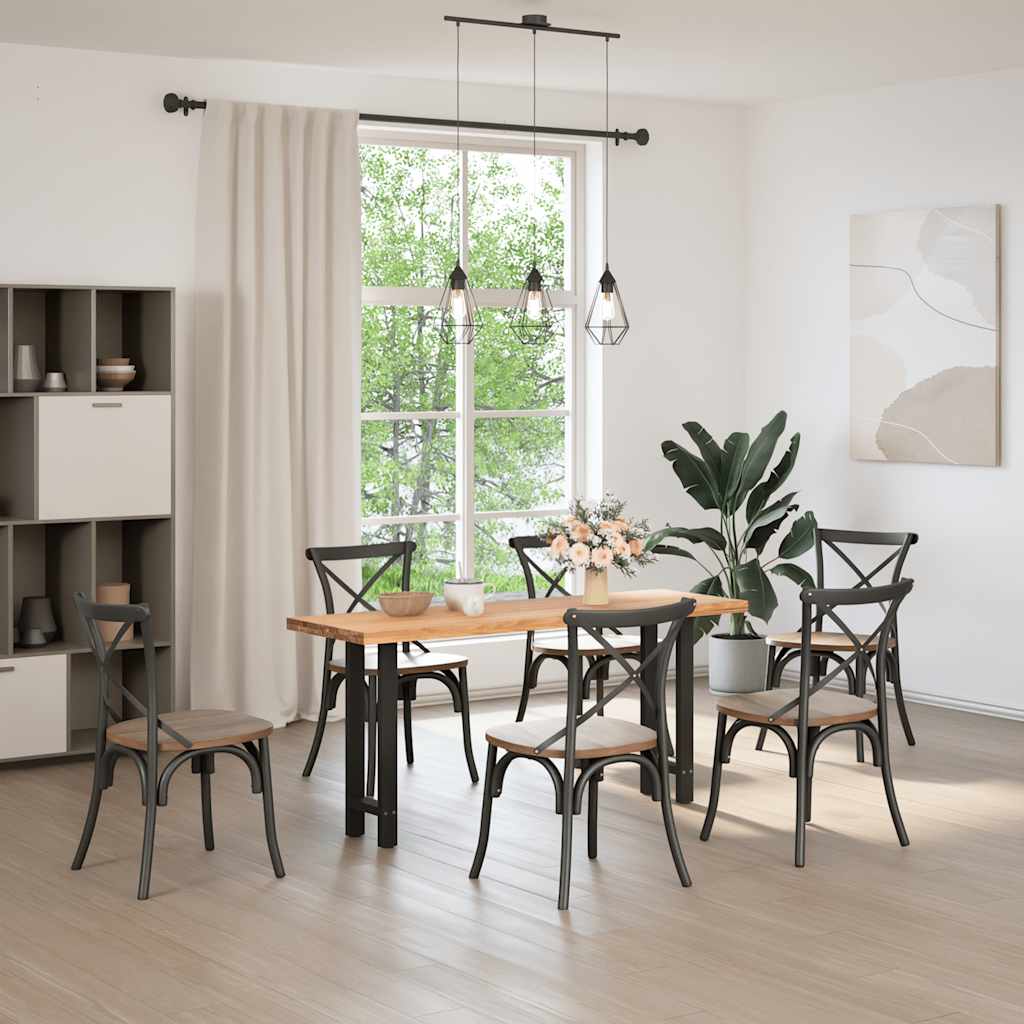 Console Table Legs Black 2 pcs 38x(72-73) cm Steel