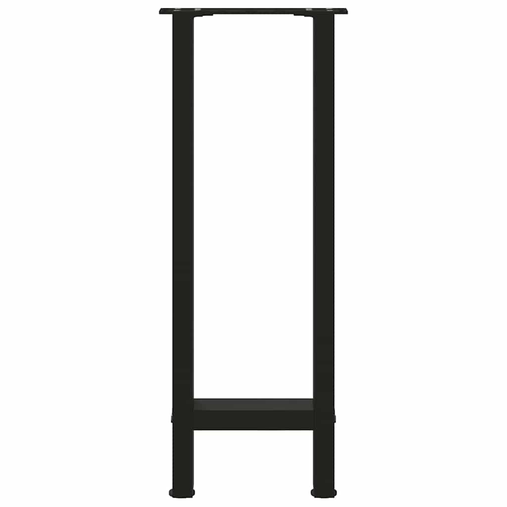 Console Table Legs Black 2 pcs 38x(72-73) cm Steel
