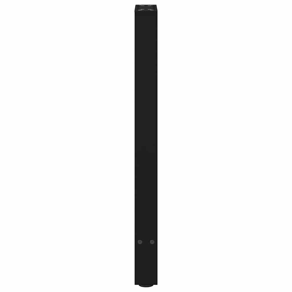 Console Table Legs Black 2 pcs 38x(72-73) cm Steel