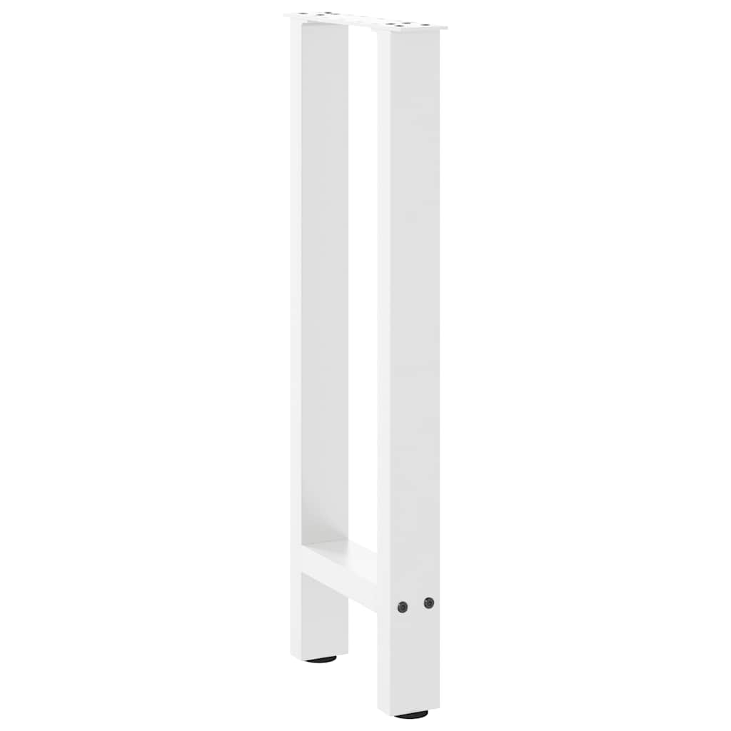 Console Table Legs White 2 pcs 38x(72-73) cm Steel