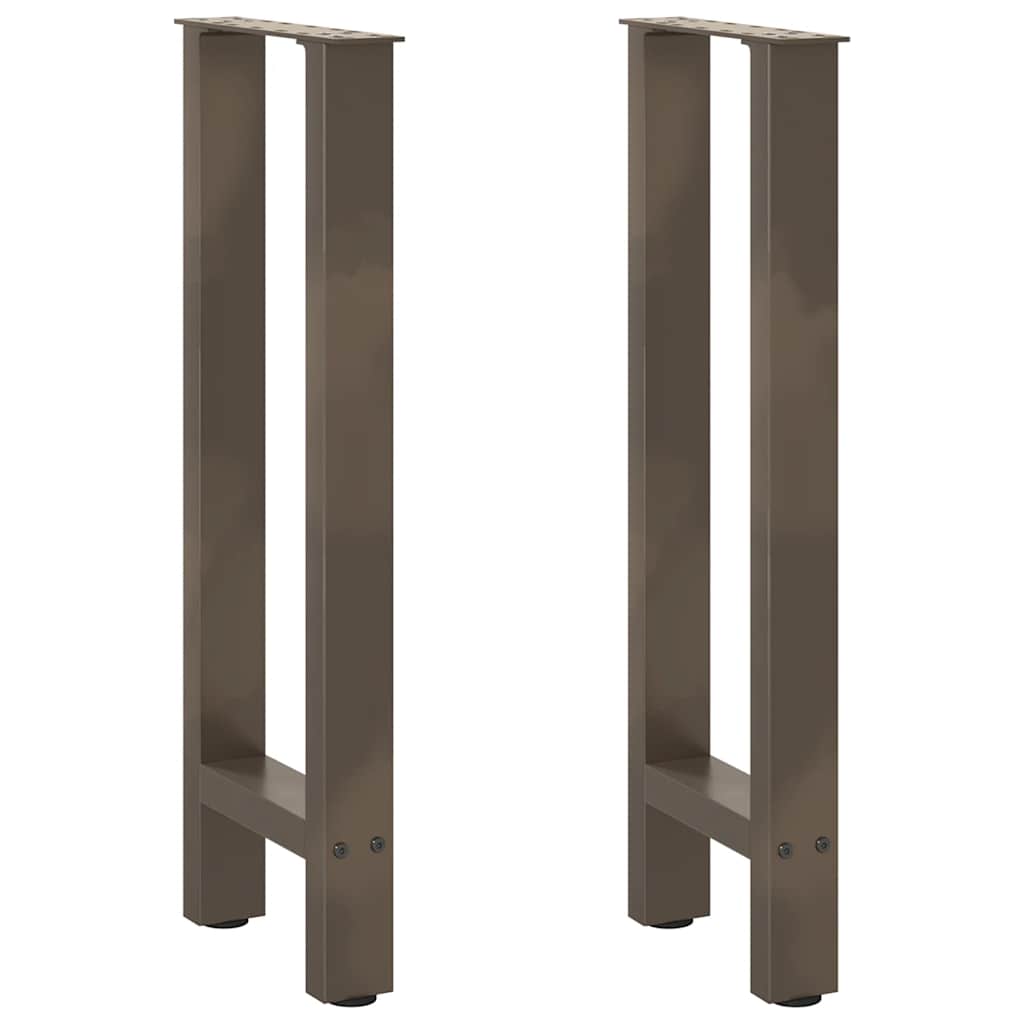 Console Table Legs Natural Steel 2 pcs 38x(72-73) cm Steel