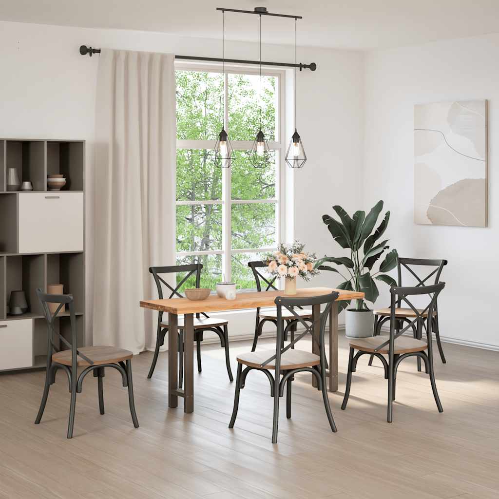 Console Table Legs Natural Steel 2 pcs 38x(72-73) cm Steel