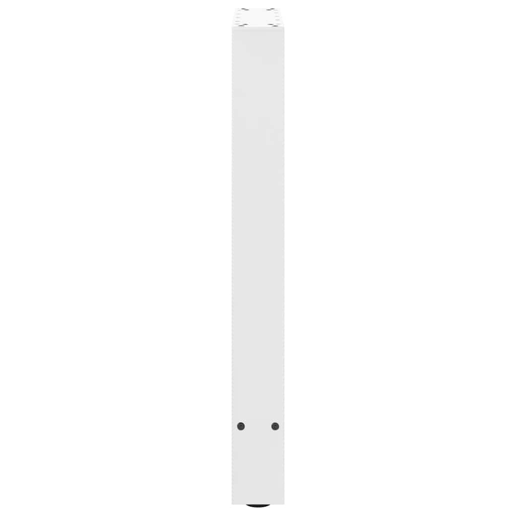 Dining Table Legs White 2 pcs 50x(72-73) cm Steel