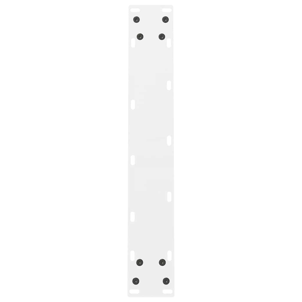 Dining Table Legs White 2 pcs 50x(72-73) cm Steel