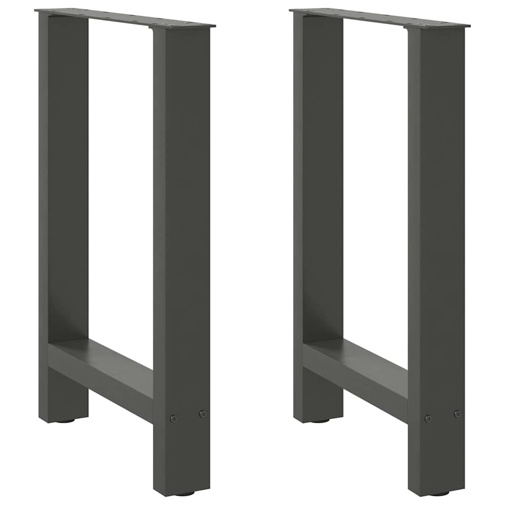 Dining Table Legs Anthracite 2 pcs 50x(72-73) cm Steel