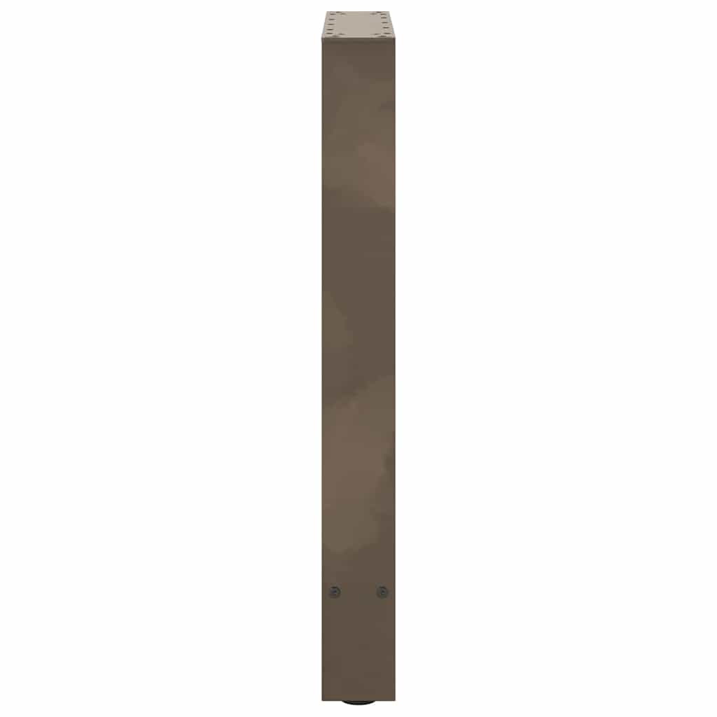 Dining Table Legs Natural Steel 2 pcs 50x(72-73) cm Steel