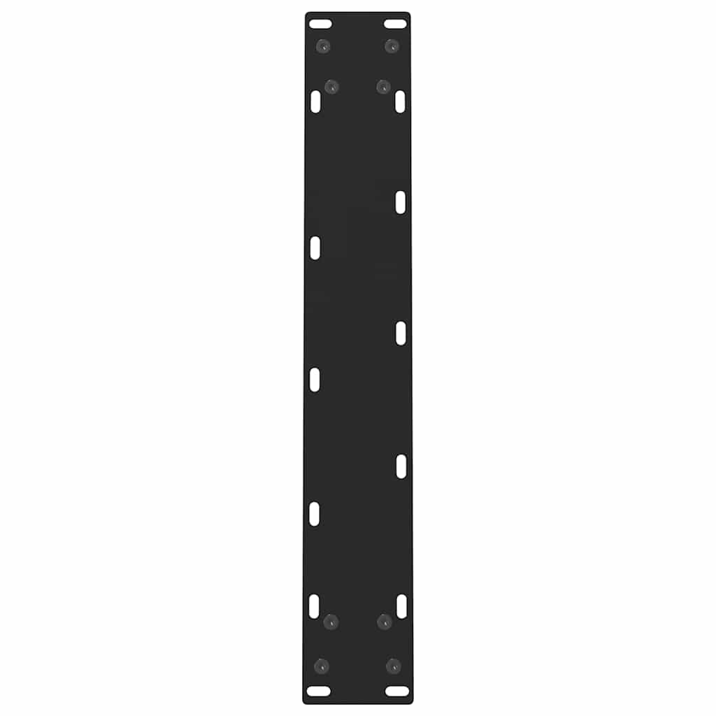 Dining Table Legs Black 2 pcs 60x(72-73) cm Steel