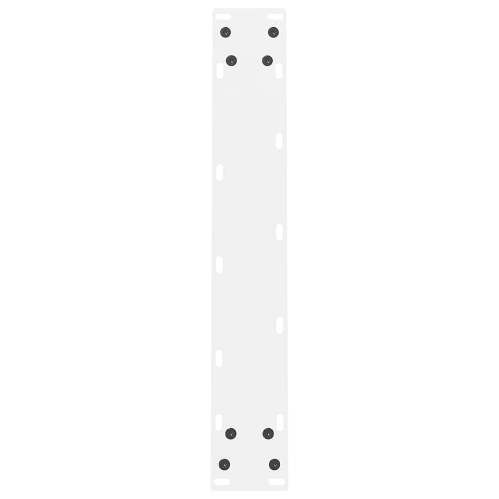 Dining Table Legs White 2 pcs 60x(72-73) cm Steel
