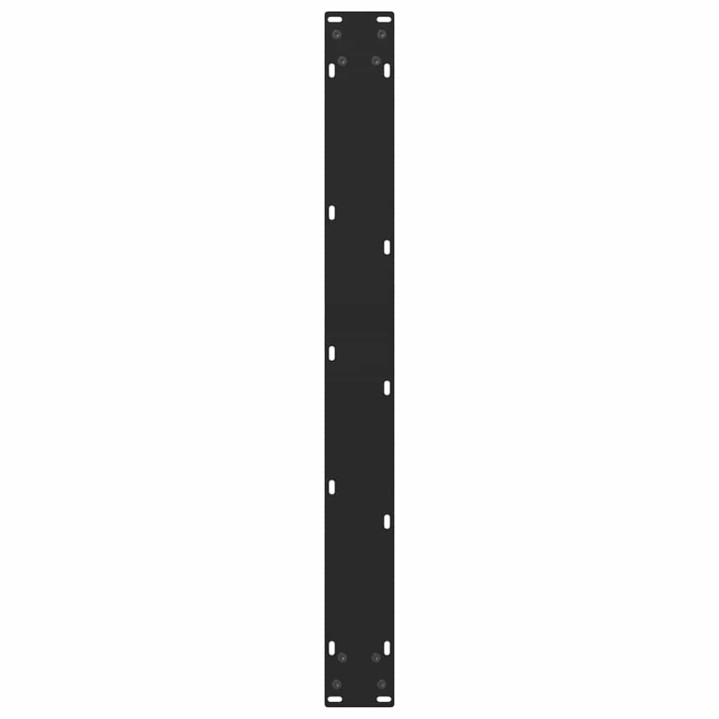 Dining Table Legs Black 2 pcs 70x(72-73) cm Steel